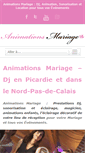 Mobile Screenshot of animationsmariage.fr